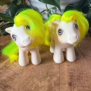 Set of 2- My Little Pony G1 Vintage Baby Surprise - Baby Pegasus Pony